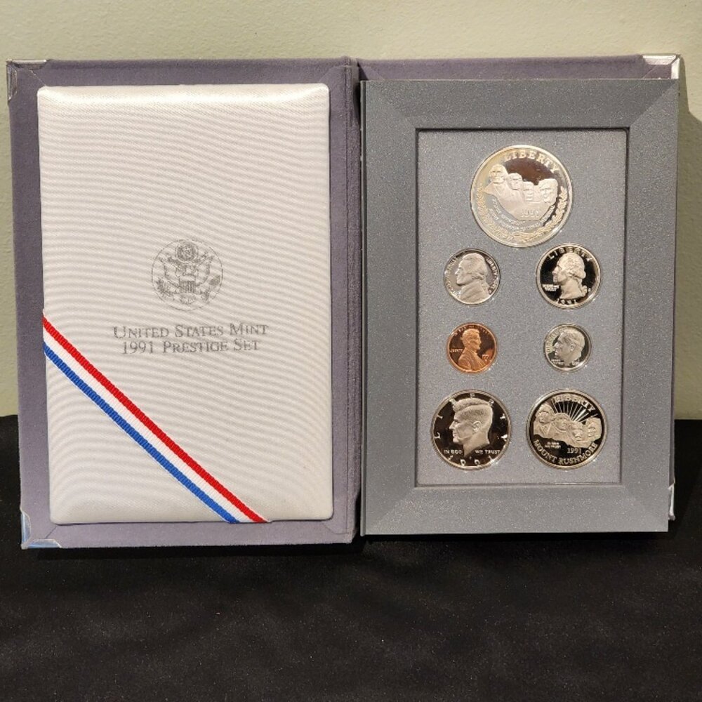 1991 US MInt Prestige Coin Set COA OGP